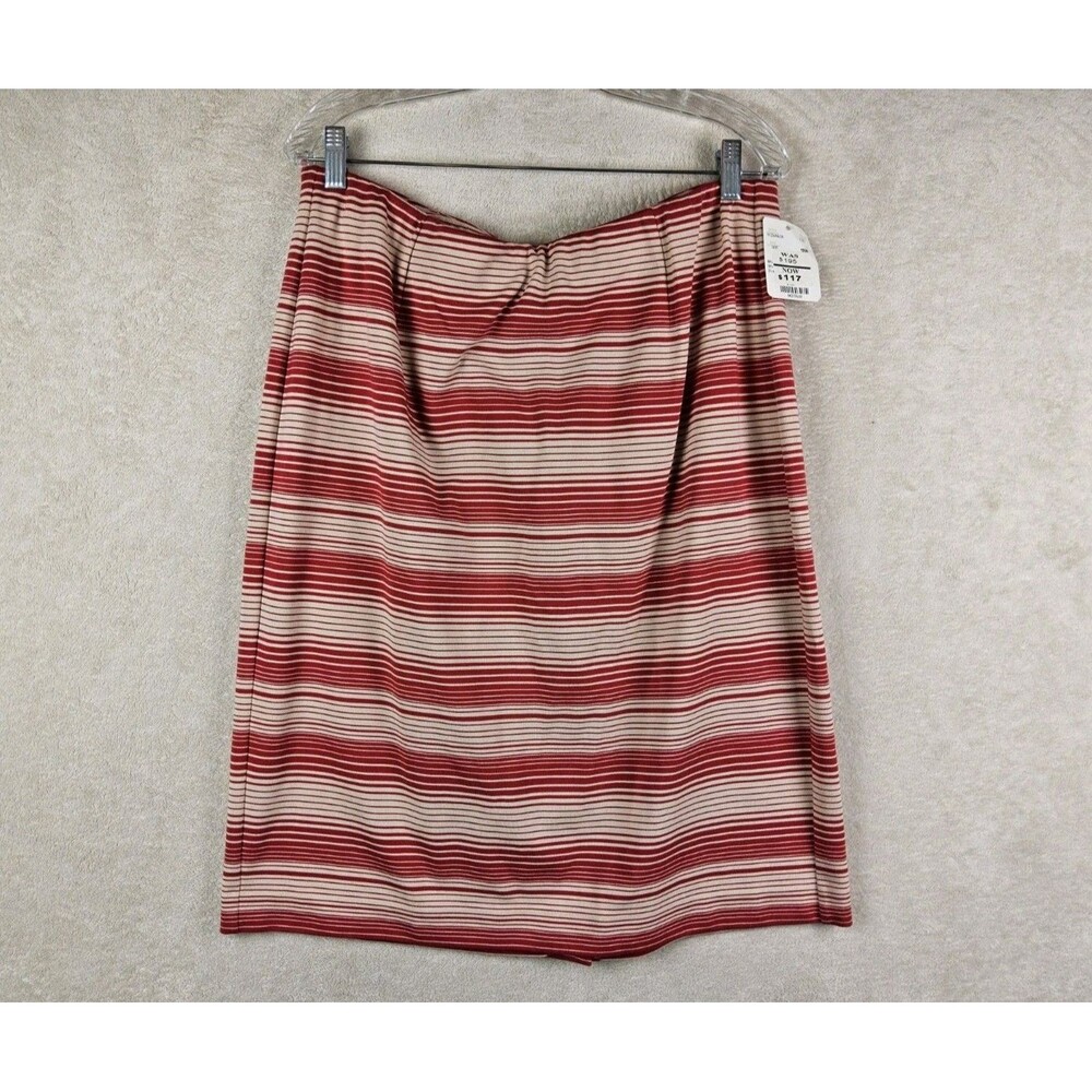Doncaster Women's Striped Knit Straight Pencil Skirt Size 16W
